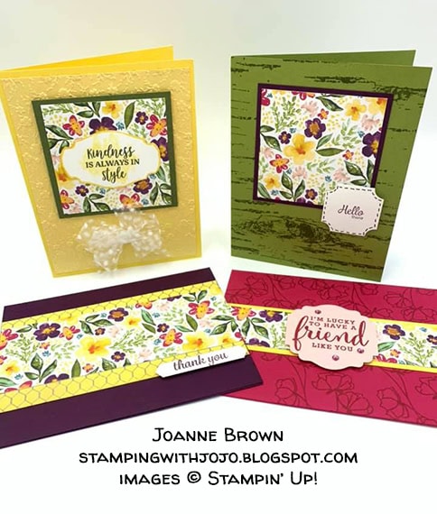 made by Joanne Brown, Independent Stampin' Up! Demonstrator, for Candy Hearts Quarterly Challenge #stampcandy