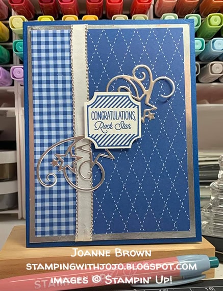 made by Joanne Brown, Independent Stampin' Up! Demonstrator, for Candy Hearts Quarterly Challenge #stampcandy