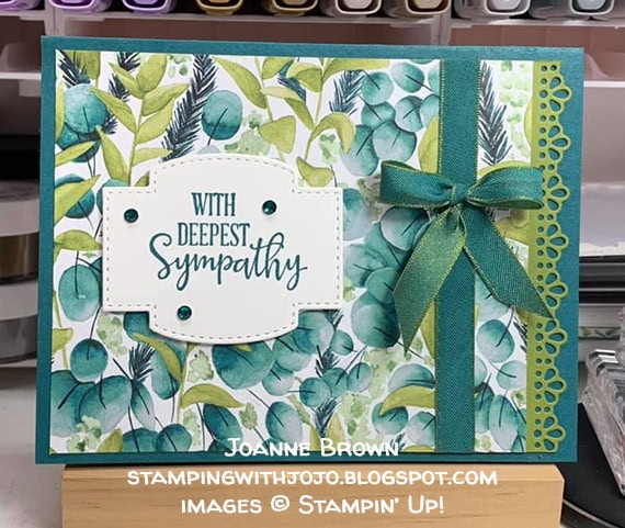 made by Joanne Brown, Independent Stampin' Up! Demonstrator, for Candy Hearts Quarterly Challenge #stampcandy