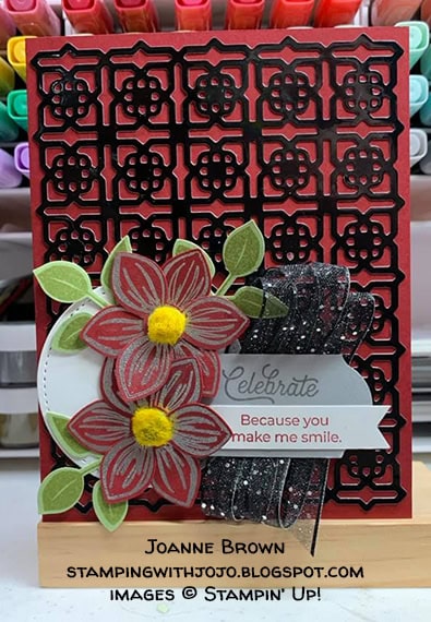 made by Joanne Brown, Independent Stampin' Up! Demonstrator, for Candy Hearts Quarterly Challenge #stampcandy