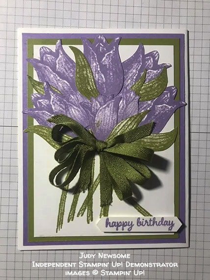 made by Judy Newsome, Independent Stampin' Up! Demonstrator, for Candy Hearts Quarterly Challenge #stampcandy