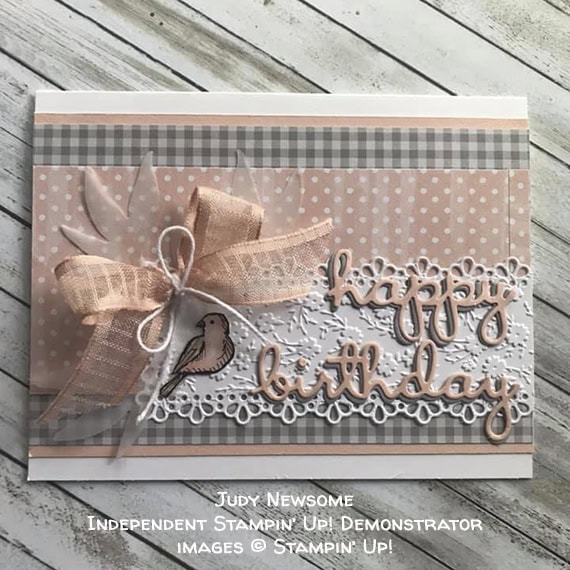 made by Judy Newsome, Independent Stampin' Up! Demonstrator, for Candy Hearts Quarterly Challenge #stampcandy