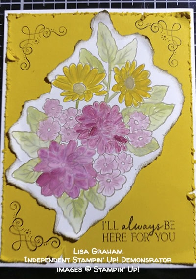 made by Lisa Graham, Independent Stampin' Up! Demonstrator, for Candy Hearts Quarterly Challenge #stampcandy