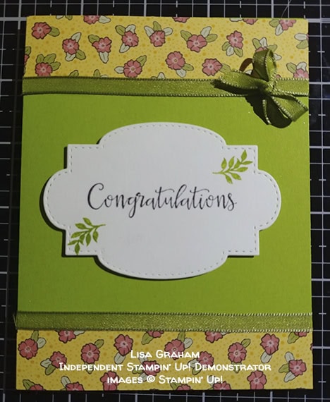 made by Lisa Graham, Independent Stampin' Up! Demonstrator, for Candy Hearts Quarterly Challenge #stampcandy