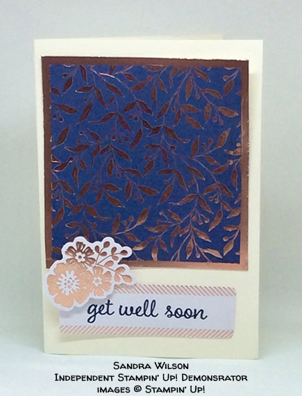 made by Sandra Wilson, Independent Stampin' Up! Demonstrator, for Candy Hearts Quarterly Challenge #stampcandy