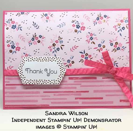 made by Sandra Wilson, Independent Stampin' Up! Demonstrator, for Candy Hearts Quarterly Challenge #stampcandy