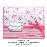 made by Sandra Wilson, Independent Stampin' Up! Demonstrator, for Candy Hearts Quarterly Challenge #stampcandy