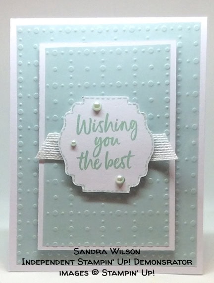 made by Sandra Wilson, Independent Stampin' Up! Demonstrator, for Candy Hearts Quarterly Challenge #stampcandy