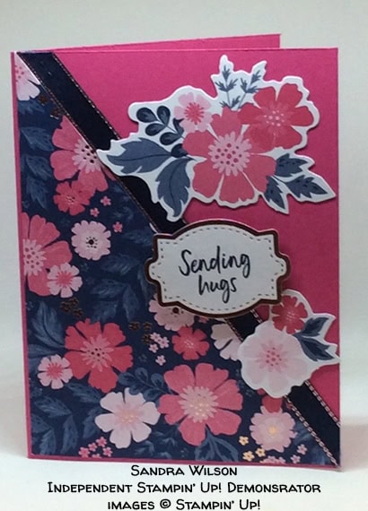 made by Sandra Wilson, Independent Stampin' Up! Demonstrator, for Candy Hearts Quarterly Challenge #stampcandy