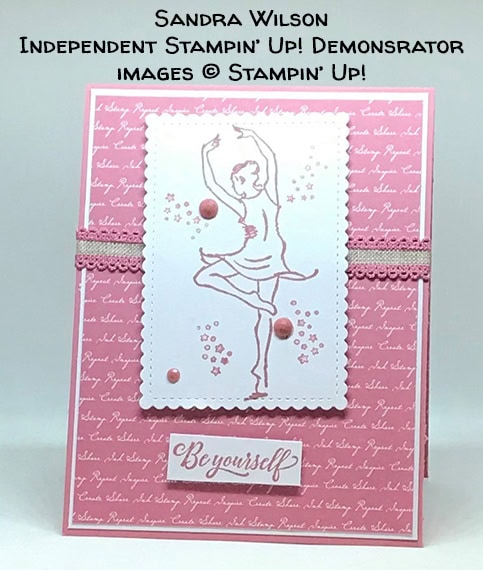 made by Sandra Wilson, Independent Stampin' Up! Demonstrator, for Candy Hearts Quarterly Challenge #stampcandy