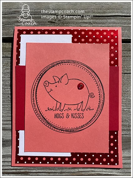 made by Linda Krueger, Independent Stampin' Up! Demonstrator, for Candy Hearts Quarterly Challenge #stampcandy #thestampcoach