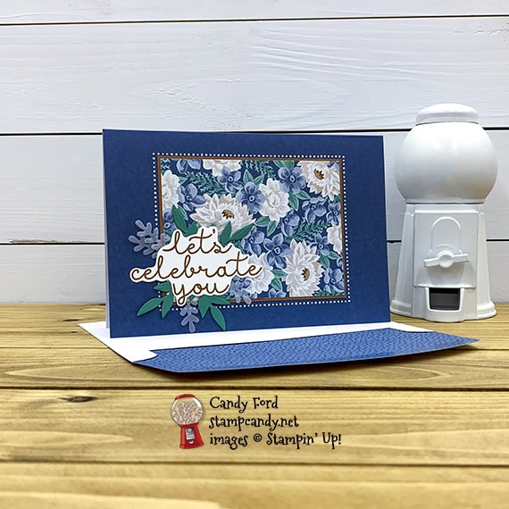 Flowers for Every Season Cards & Envelopes and Card Pack, Bloom & Grow stamp set, Forever Flourishing Dies, Misty Moonlight, Candy Ford #stampcandy