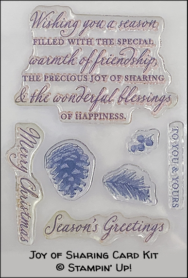 Joy of Sharing Card Kit, Candy Ford #stampcandy #handmadecards #stampinup #christmascards #christmas