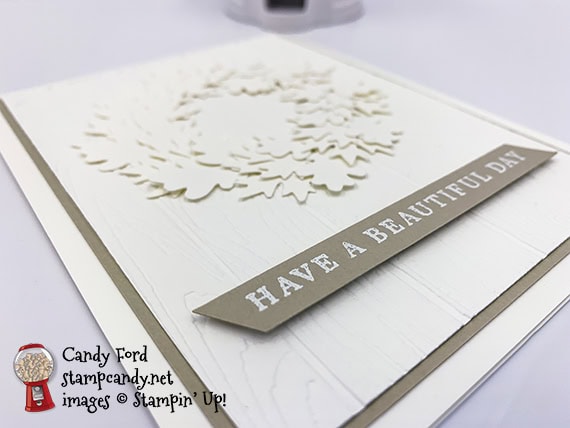 Beautiful Autumn stamp set, Autumn Punch Pack, Pinewood Planks 3D Embossing Folder, card by Candy Ford #stampcandy #stampinup #handmadecards #icsbloghop