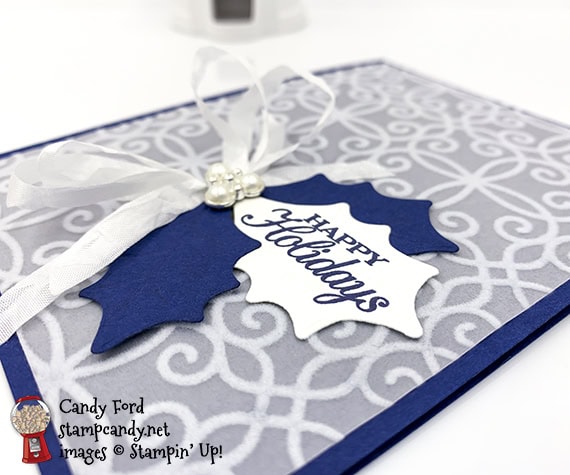 Poinsettia Petals Bundle, Plush Poinsettia Specialty Paper, Beaded Pearls, card by Candy Ford #stampcandy #stampinup #handmadecards #christmas #christmascards