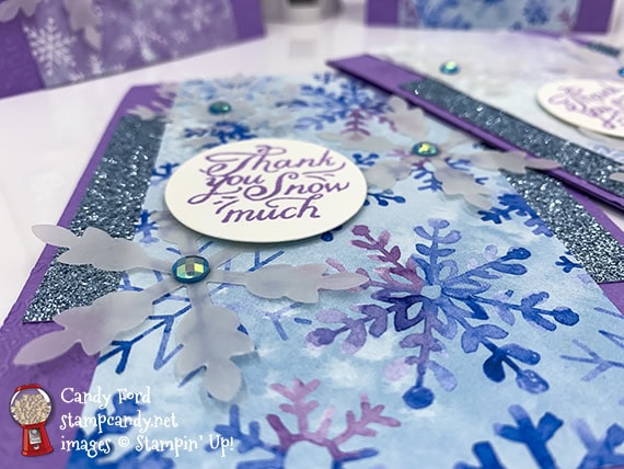 Snowflake Splendor Suite Collection, thank you cards #stampcandy #stampinup #handmadecards #thankyou #thankyoucards