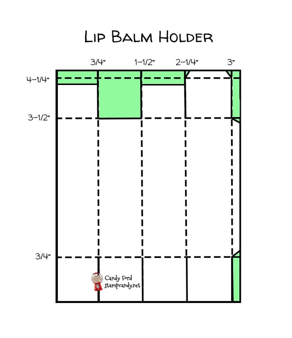 Lip Balm Holder #stampcandy #stampinup