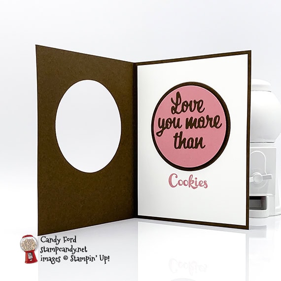 Love You More Than Cookies! Love You More Than Bundle, Layering Circles Dies #stampcandy #handmadecards #stampinup