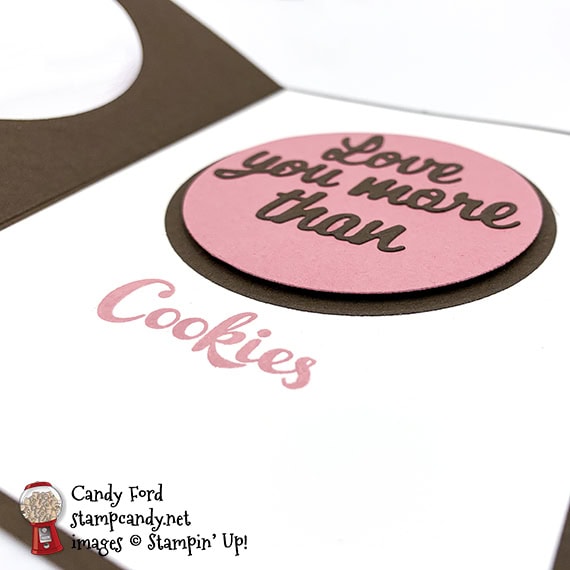 Love You More Than Cookies! Love You More Than Bundle, Layering Circles Dies #stampcandy #handmadecards #stampinup