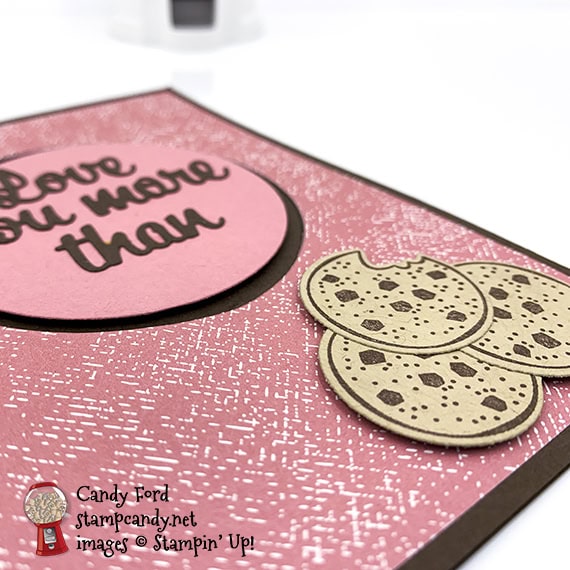 Love You More Than Cookies! Love You More Than Bundle, Layering Circles Dies #stampcandy #handmadecards #stampinup