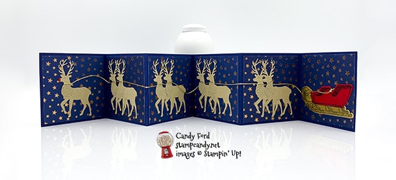 Wishes & Wonder Bundle, Gold Mini Pizza Boxes, Forever Gold Laser Cut Paper, Brightly Gleaming DSP #stampcandy #handmadecards #stampinup #icsbh