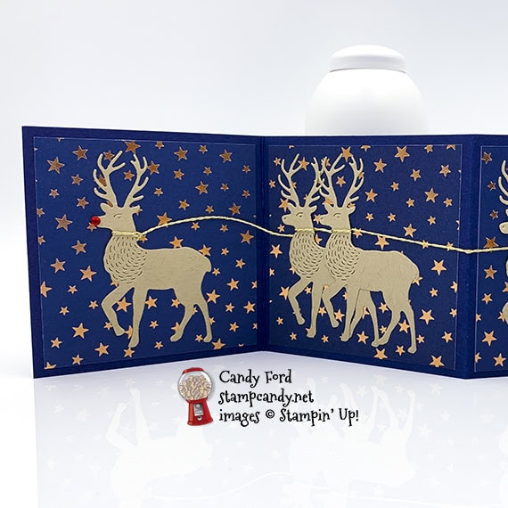 Wishes & Wonder Bundle, Gold Mini Pizza Boxes, Forever Gold Laser Cut Paper, Brightly Gleaming DSP #stampcandy #handmadecards #stampinup #icsbh