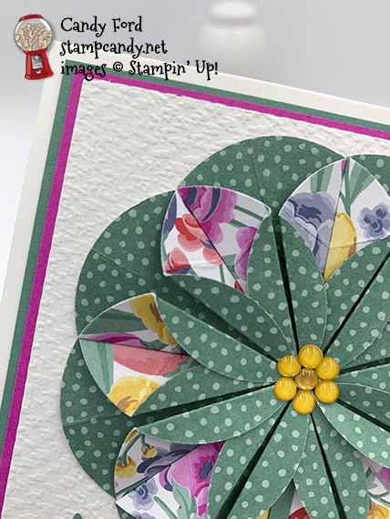 Tasteful Touches Origami Flower card #stampcandy