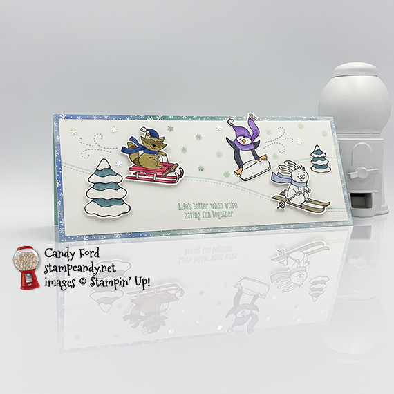 Freezin' Fun Bundle winter card #stampcandy