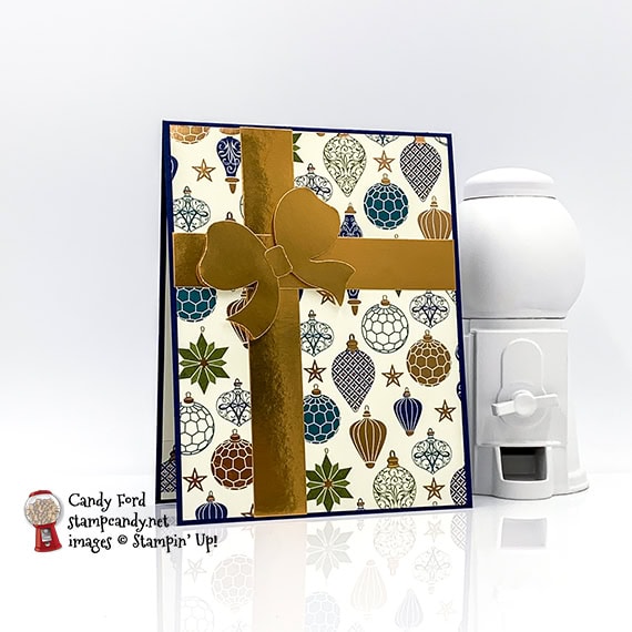 Gift Wrapped Bundle, Celebrate in style Christmas Card #stampcandy