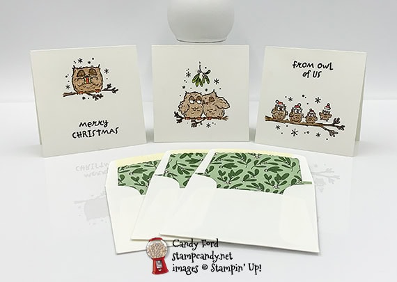 Give A Hoot gift enclosure cards and envelopes #stampcandy