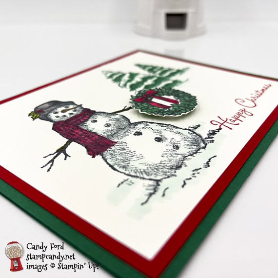 Snow Wonder Happy Christmas card #stampcandy
