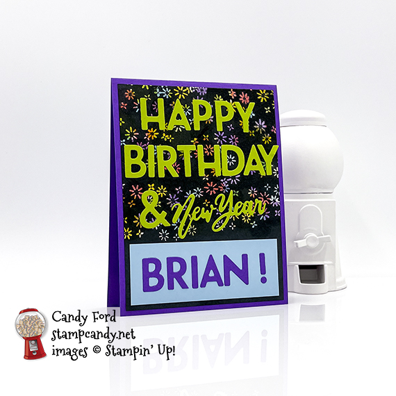 Happy New Year & Birthday card for 12-2020 IRBH #stampcandy #irbh