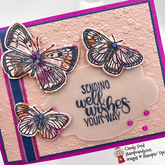 Butterfly Brilliance W-Fold Card #stampcandy