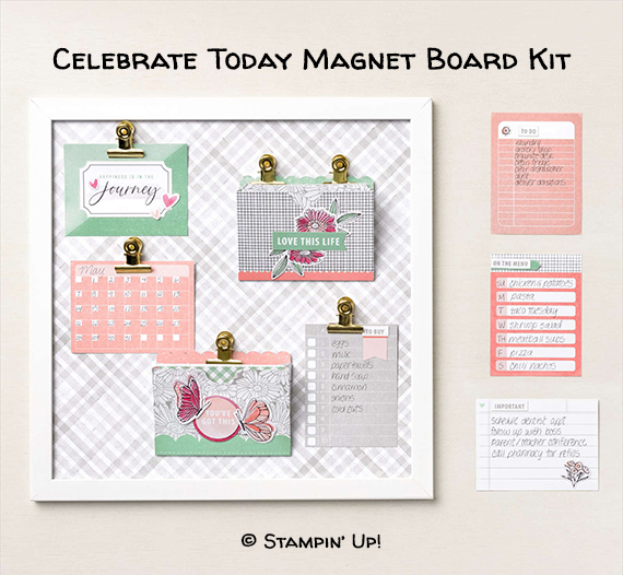 Celebrate Today Magnet Board Kit, Stampin' Up! @stampcandy