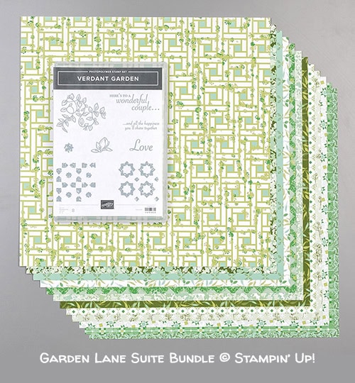 Garden Lane Suite Bundle © Stampin' Up! (Verdant Garden stamp set and Garden Lane Designer Series Paper)